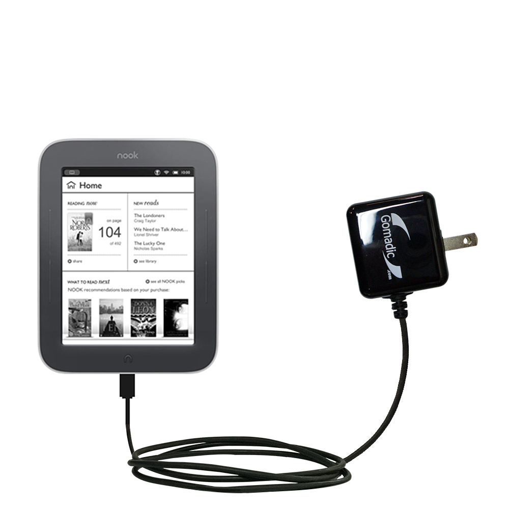Wall Charger compatible with the Barnes and Noble Nook Simple Touch