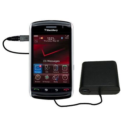 AA Battery Pack Charger compatible with the Blackberry 9500