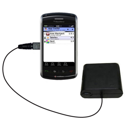 Portable Emergency AA Battery Charger Extender suitable for the Blackberry 9570 - with Gomadic Brand TipExchange Technology
