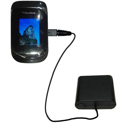 AA Battery Pack Charger compatible with the Blackberry 9670