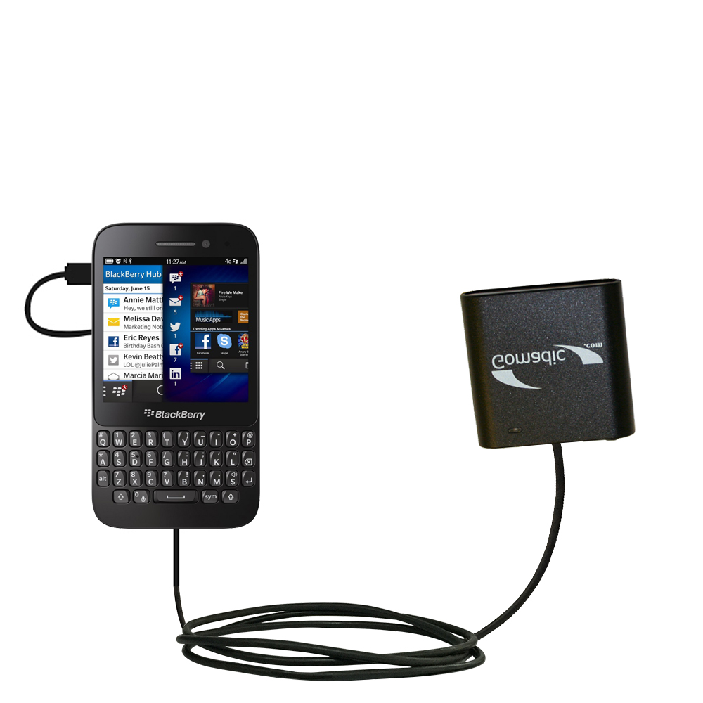 AA Battery Pack Charger compatible with the Blackberry Q5