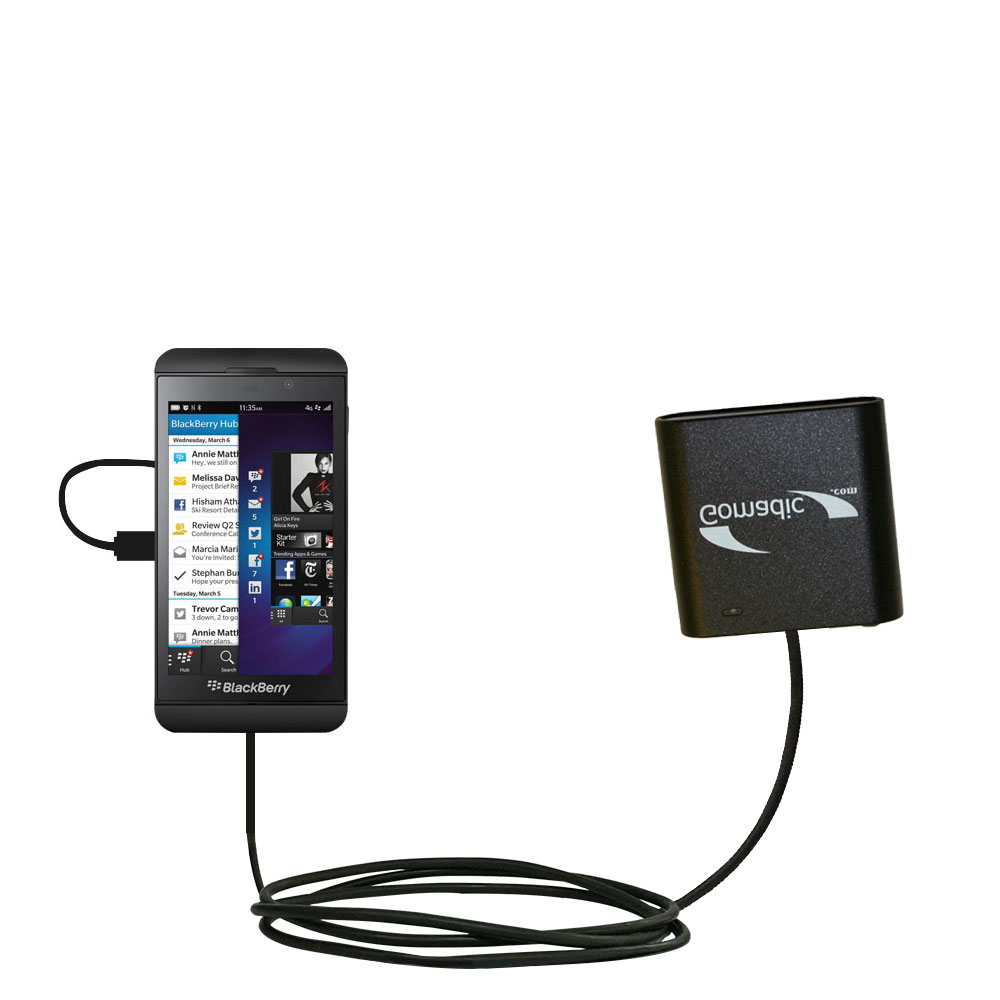 AA Battery Pack Charger compatible with the Blackberry Z10