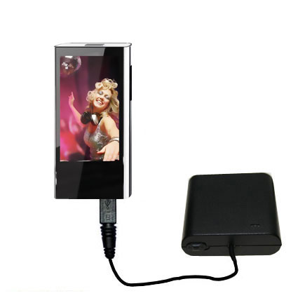 AA Battery Pack Charger compatible with the Coby MP826 Touchscreen Video MP3 Player