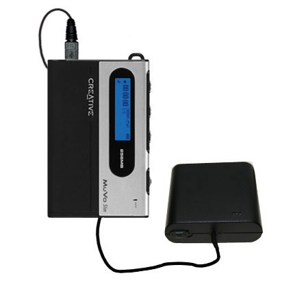 AA Battery Pack Charger compatible with the Creative MuVo Slim