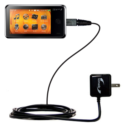Wall Charger compatible with the Creative Zen X-Fi2 Deluxe