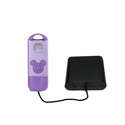 Portable Emergency AA Battery Charger Extender suitable for the Disney Mix Stick - with Gomadic Brand TipExchange Technology
