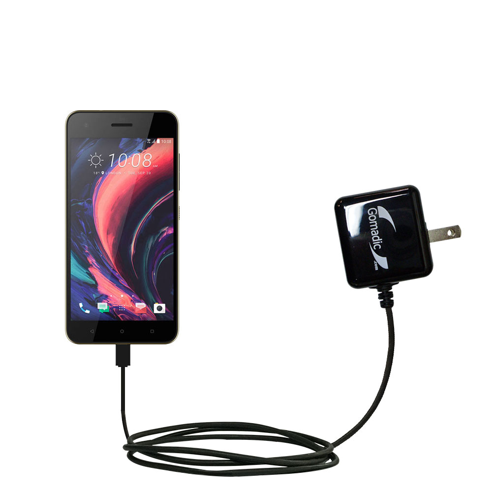 Wall Charger compatible with the HTC Desire 10 Pro / Lifestyle