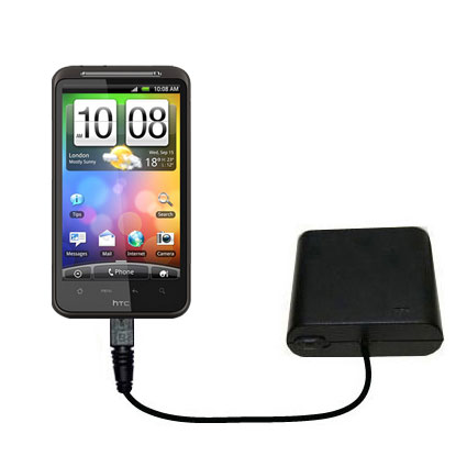 AA Battery Pack Charger compatible with the HTC Desire HD