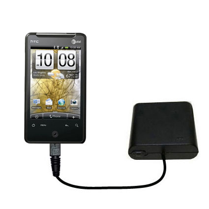 AA Battery Pack Charger compatible with the HTC Gratia