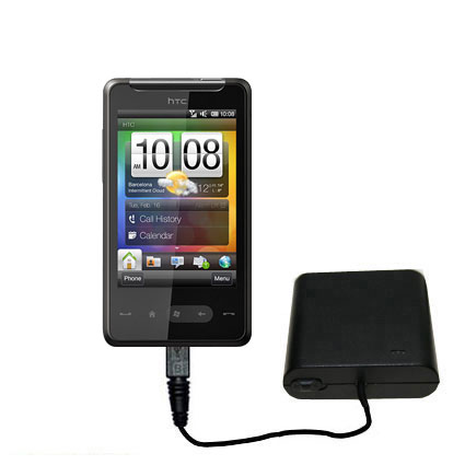 AA Battery Pack Charger compatible with the HTC HD Mini