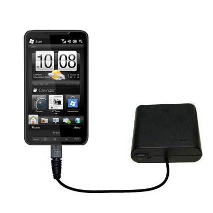 AA Battery Pack Charger compatible with the HTC HD3