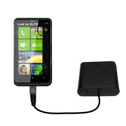 AA Battery Pack Charger compatible with the HTC HD7