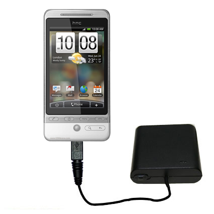 Portable Emergency AA Battery Charger Extender suitable for the HTC Hero - with Gomadic Brand TipExchange Technology