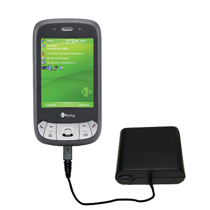 Portable Emergency AA Battery Charger Extender suitable for the HTC P4350 - with Gomadic Brand TipExchange Technology