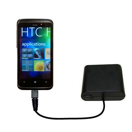 AA Battery Pack Charger compatible with the HTC Spark