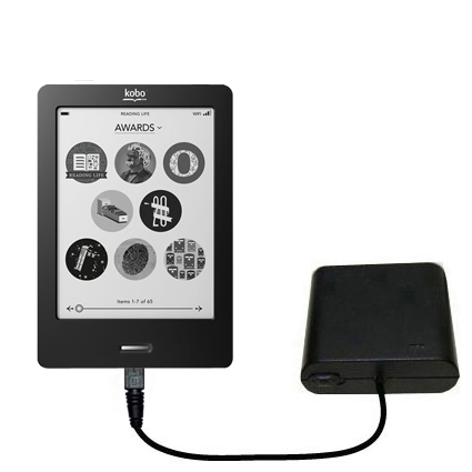 AA Battery Pack Charger compatible with the Kobo eReader Touch