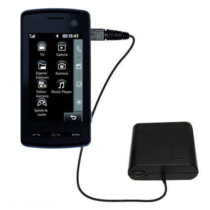 AA Battery Pack Charger compatible with the LG  KB770