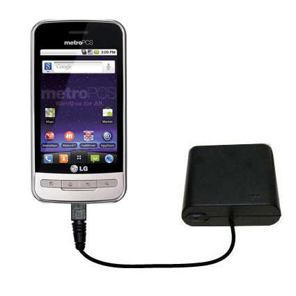 AA Battery Pack Charger compatible with the LG  Optimus M
