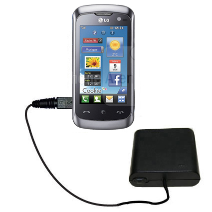 AA Battery Pack Charger compatible with the LG Cookie Gig
