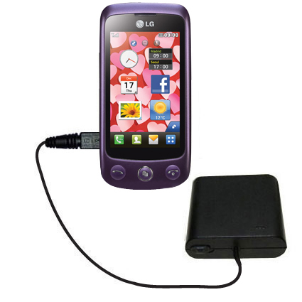 AA Battery Pack Charger compatible with the LG Cookie Plus
