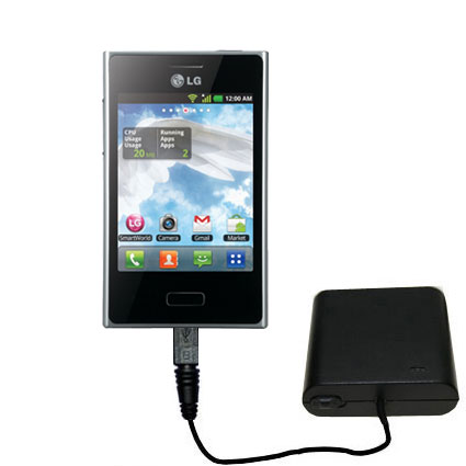 AA Battery Pack Charger compatible with the LG E400