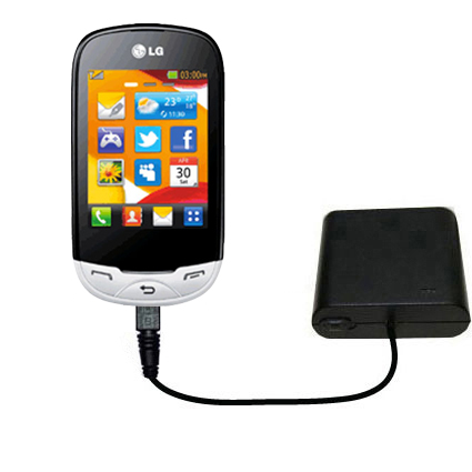 AA Battery Pack Charger compatible with the LG Ego 4G