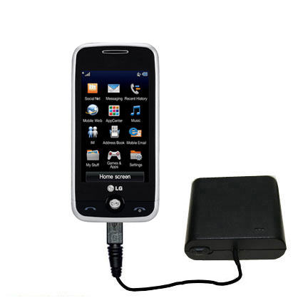 AA Battery Pack Charger compatible with the LG GS390