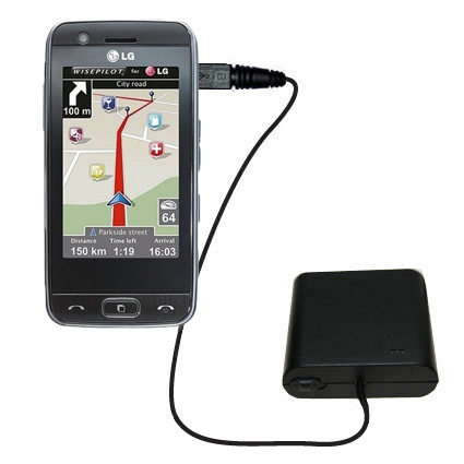 AA Battery Pack Charger compatible with the LG GT500 Puccini
