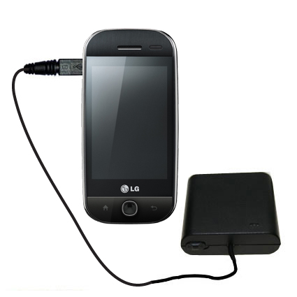 AA Battery Pack Charger compatible with the LG GW620