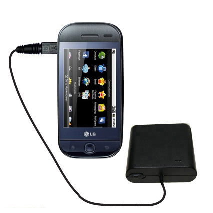 AA Battery Pack Charger compatible with the LG InTouch Max