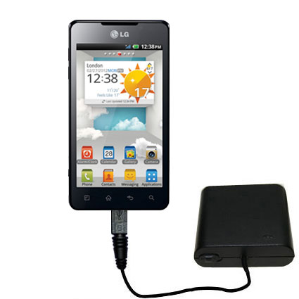 AA Battery Pack Charger compatible with the LG Optimus 3D Max