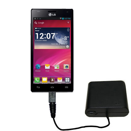 AA Battery Pack Charger compatible with the LG Optimus 4X HD
