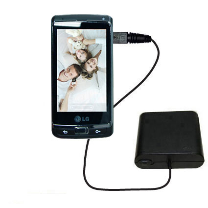 AA Battery Pack Charger compatible with the LG Optimus 7