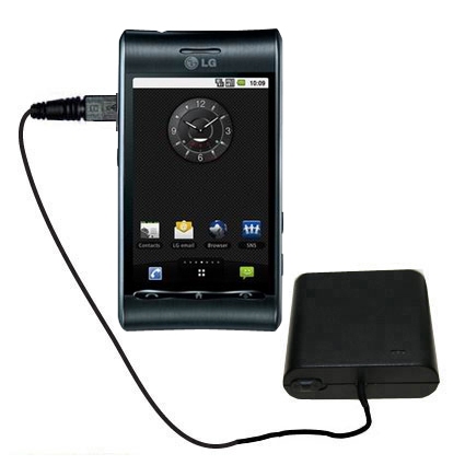 AA Battery Pack Charger compatible with the LG Optimus 7Q
