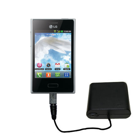 AA Battery Pack Charger compatible with the LG Optimus L3