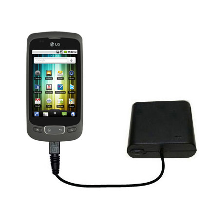 AA Battery Pack Charger compatible with the LG Optimus One