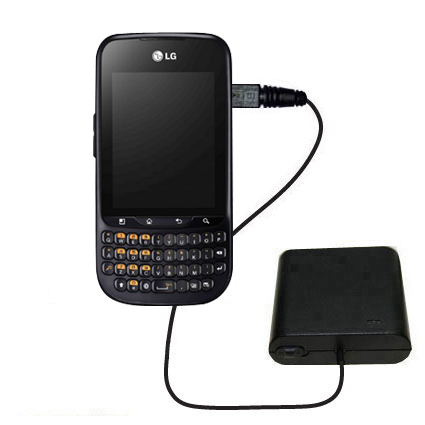 AA Battery Pack Charger compatible with the LG Optimus Pro
