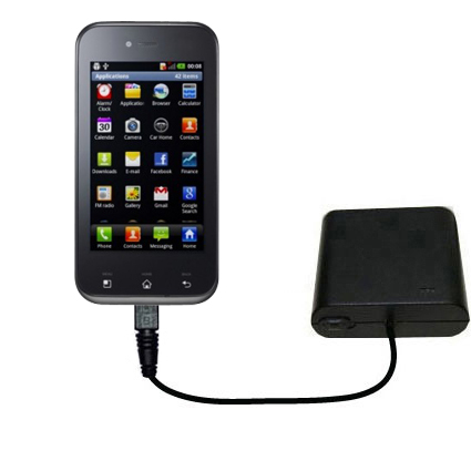 AA Battery Pack Charger compatible with the LG Optimus Sol