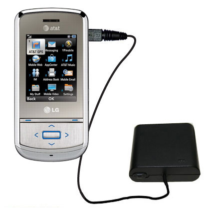 AA Battery Pack Charger compatible with the LG Shine II GD710