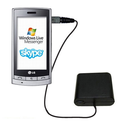 AA Battery Pack Charger compatible with the LG Viewty GT