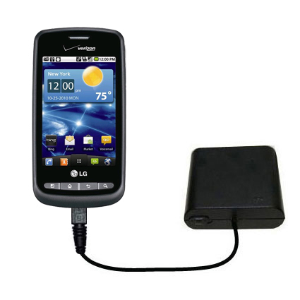 AA Battery Pack Charger compatible with the LG Vortex