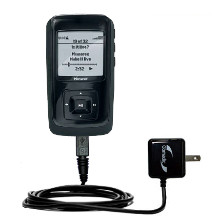 Wall Charger compatible with the Memorex MMP8565