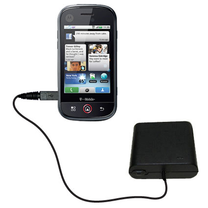 AA Battery Pack Charger compatible with the Motorola CLIQ