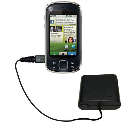 AA Battery Pack Charger compatible with the Motorola CLIQ XT