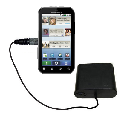 AA Battery Pack Charger compatible with the Motorola DEFY