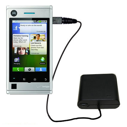 AA Battery Pack Charger compatible with the Motorola Devour A555