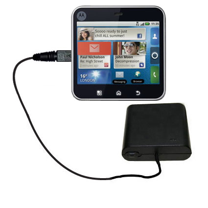 AA Battery Pack Charger compatible with the Motorola FLIPOUT