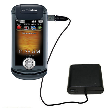 AA Battery Pack Charger compatible with the Motorola Krave ZN4