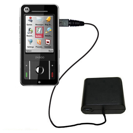 AA Battery Pack Charger compatible with the Motorola Moto ZN300