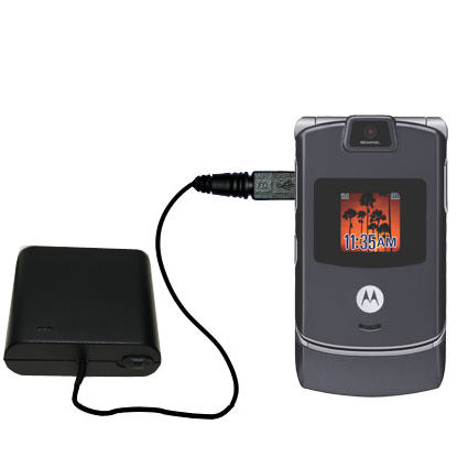 AA Battery Pack Charger compatible with the Motorola RAZR V3c V3i V3m V3s V3x